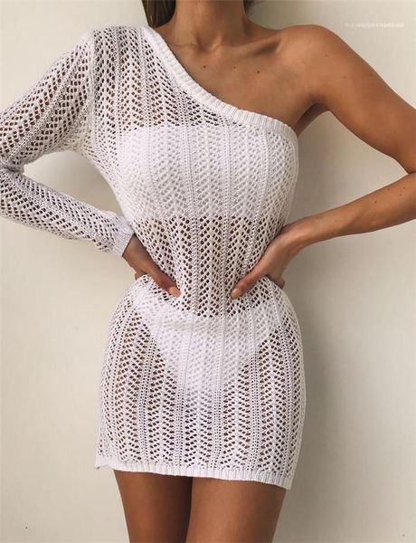 hollow out dress summer designer one shoulder beach lace smog females white pencil dresses womens, Black;gray
hollow out dress summer designer one shoulder beach lace smog females white pencil dresses womens, Black;gray