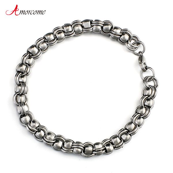 amorcome men's bracelets stainless steel link chain bracelets for men women fashion 2020 wholesale wedding jewelry gift, Black
amorcome men's bracelets stainless steel link chain bracelets for men women fashion 2020 wholesale wedding jewelry gift, Black