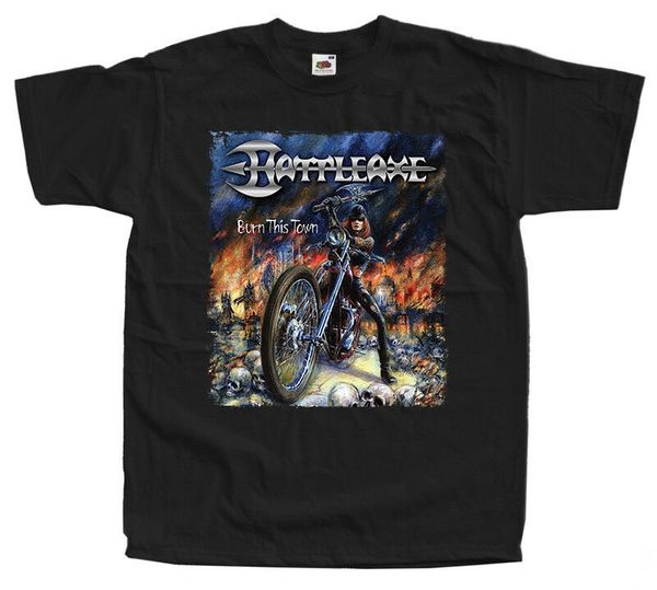 battleaxe - burn this town remastered t shirt black sizes s - 5xl 100% cotton 
battleaxe - burn this town remastered t shirt black sizes s - 5xl 100% cotton