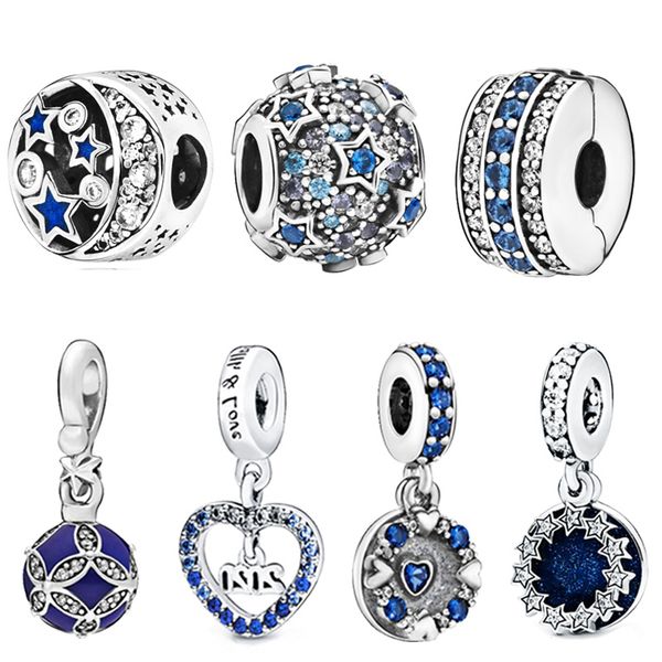 2020 winter new 925 sterling silver beads blue sky sparkling star charms fit original pan bracelet women diy jewelry
2020 winter new 925 sterling silver beads blue sky sparkling star charms fit original pan bracelet women diy jewelry