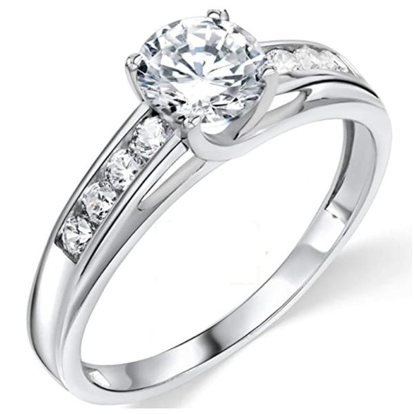 cluster rings 14k au585 white gold ring women wedding anniversary engagement party 4 claw round moissanite diamond elegant trendy classic, Golden;silver
cluster rings 14k au585 white gold ring women wedding anniversary engagement party 4 claw round moissanite diamond elegant trendy classic, Golden;silver