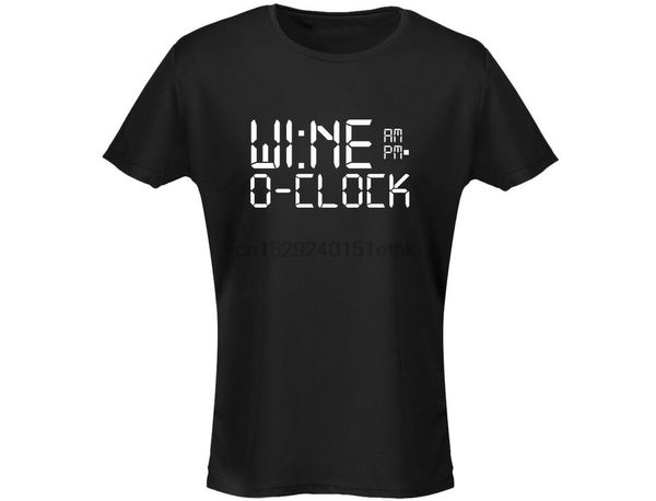wine o clock drink drinking alcohol funny womens t-shirt (12 colours 
wine o clock drink drinking alcohol funny womens t-shirt (12 colours