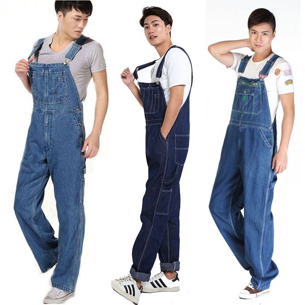 men's jeans denim overalls huge bib pants fashion pocket jumpsuits for men more sizes 28-48 50, Blue
men's jeans denim overalls huge bib pants fashion pocket jumpsuits for men more sizes 28-48 50, Blue