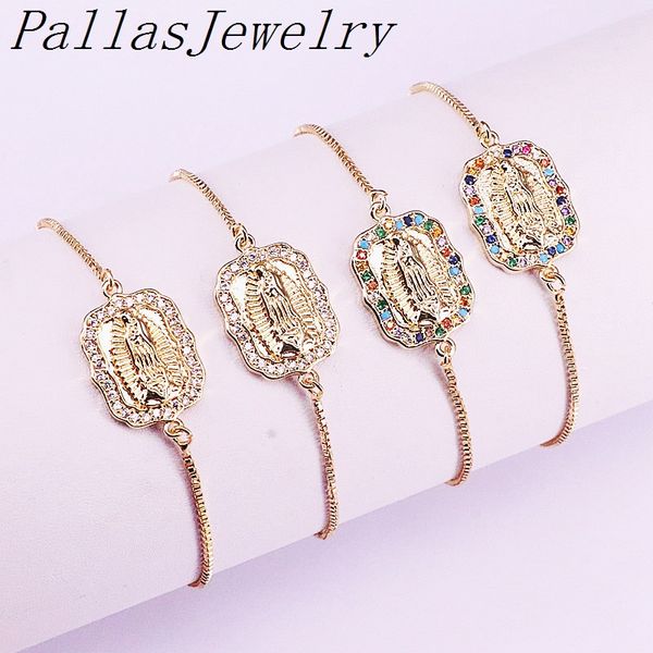 10pcs fashion jewelry gold micro pave cz zirconia religion connector adjustable slide chain bracelets, Black
10pcs fashion jewelry gold micro pave cz zirconia religion connector adjustable slide chain bracelets, Black