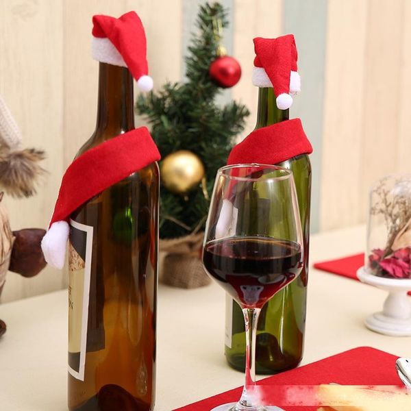 christmas creative home accessories non-woven scarf and cap wine bottle decoration christmas wine bottle ornament
christmas creative home accessories non-woven scarf and cap wine bottle decoration christmas wine bottle ornament