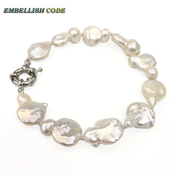 bangle peanut gourd snowman shape irregular keshi stely bracelet white good gloss natural freshwater pearl for girl or women, Black
bangle peanut gourd snowman shape irregular keshi stely bracelet white good gloss natural freshwater pearl for girl or women, Black