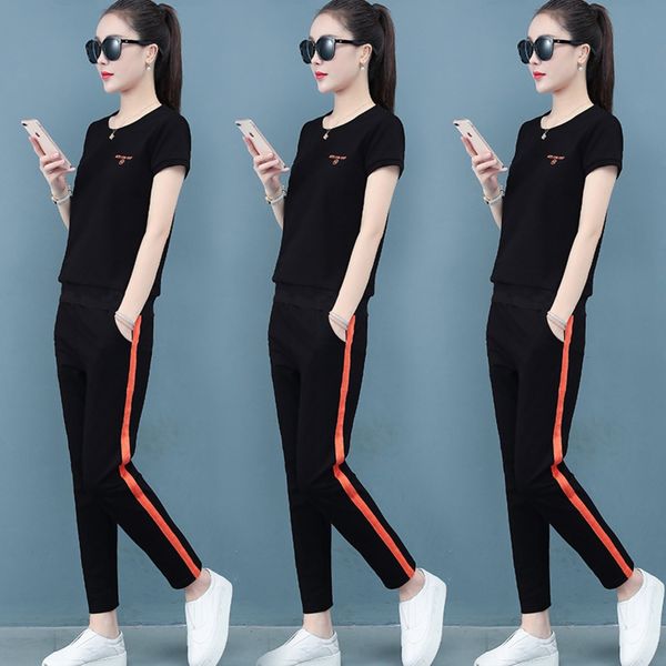 sports casual suit women's summer 2020 new korean style sports casual two-piece fashion loose slimming western style running suit two-p, Gray
sports casual suit women's summer 2020 new korean style sports casual two-piece fashion loose slimming western style running suit two-p, Gray