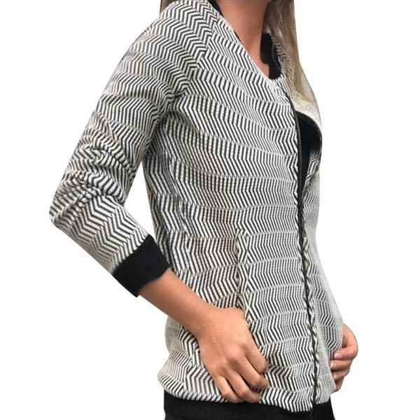 ostrich autumn and winter women long sleeve stripe geometric print jacket casual baseball zipper fashionable jackets, Black;brown
ostrich autumn and winter women long sleeve stripe geometric print jacket casual baseball zipper fashionable jackets, Black;brown