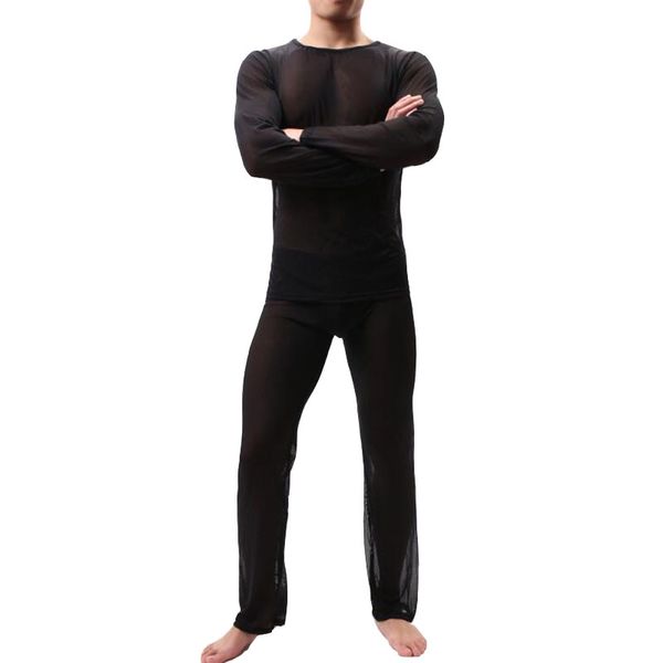 pijama hombre thin transparent men underwear pajamas sleepwear long sleevess pyjamas men mesh comfortable set, Black;brown
pijama hombre thin transparent men underwear pajamas sleepwear long sleevess pyjamas men mesh comfortable set, Black;brown