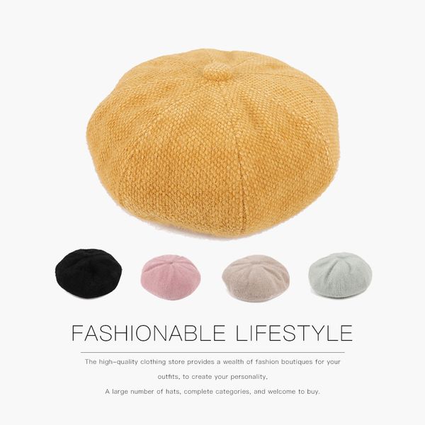 autumn and winter new chenille beret ladies wild fashion painter hat korean version of the tide warm pumpkin hat, Blue;gray
autumn and winter new chenille beret ladies wild fashion painter hat korean version of the tide warm pumpkin hat, Blue;gray