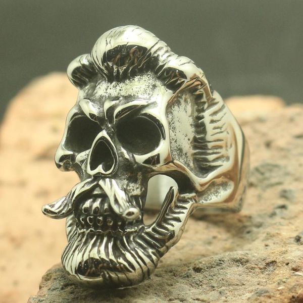 cluster rings men boy 316l stainless steel cool viking beards skull ring, Golden;silver
cluster rings men boy 316l stainless steel cool viking beards skull ring, Golden;silver