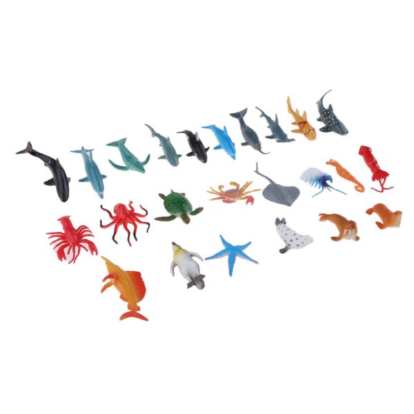 24pcs simulation marine animal models toy dolphin lobster shark crab action figure toy for kids children gift
24pcs simulation marine animal models toy dolphin lobster shark crab action figure toy for kids children gift