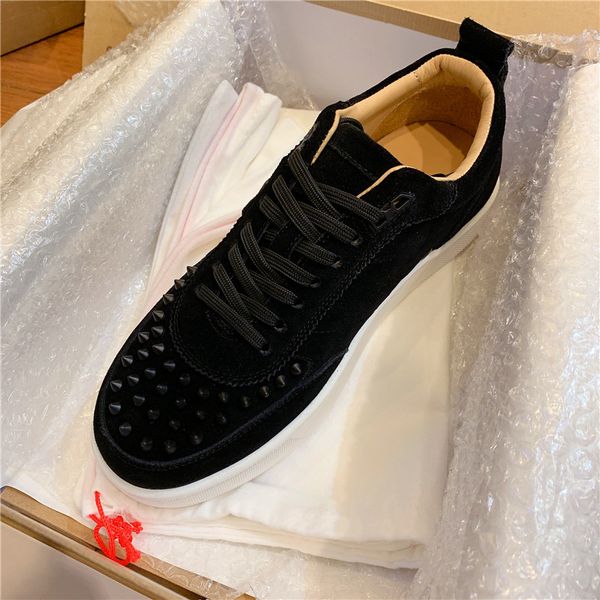brand 2020 men women low spikes red bottom designer sneaker shoes men,women red sole casual party wedding eu35-47, Black
brand 2020 men women low spikes red bottom designer sneaker shoes men,women red sole casual party wedding eu35-47, Black