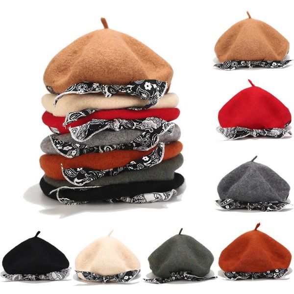 women girl beret french artist warm wool winter beanie hat cap vintage plain beret hats solid color elegant lady winter caps#y20, Blue;gray
women girl beret french artist warm wool winter beanie hat cap vintage plain beret hats solid color elegant lady winter caps#y20, Blue;gray