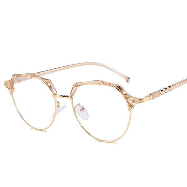veshion glasses frames men women round simple optical fashion computer glasses, Black