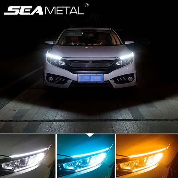 12v car drl day light led strip lamp headlight daytime running lights flowing white turn yellow signal flexible strip universal
12v car drl day light led strip lamp headlight daytime running lights flowing white turn yellow signal flexible strip universal