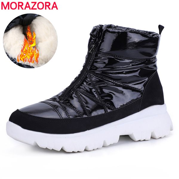 morazora snow boots women shoes zipper keep warm winter boots female waterproof ladies shoes non-slip ankle platform, Black
morazora snow boots women shoes zipper keep warm winter boots female waterproof ladies shoes non-slip ankle platform, Black
