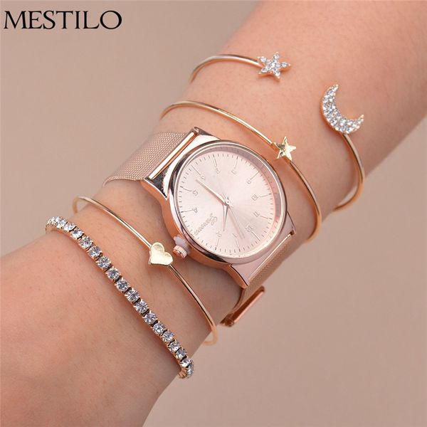mestilo rose gold sliver star moon open cuff bracelets bangles heart rhinestone bracelets for women wrist watches set, Black
mestilo rose gold sliver star moon open cuff bracelets bangles heart rhinestone bracelets for women wrist watches set, Black