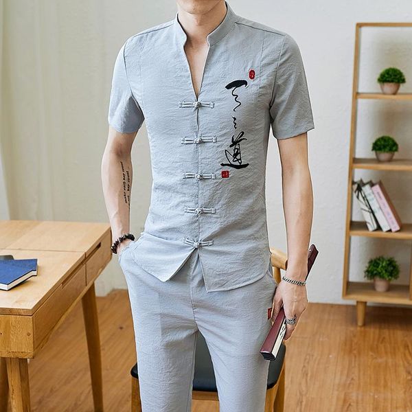 men tracksuits vintage man clothing 2020 spring wear long sleeve street wear male travel set long pants in men's sets, Gray
men tracksuits vintage man clothing 2020 spring wear long sleeve street wear male travel set long pants in men's sets, Gray
