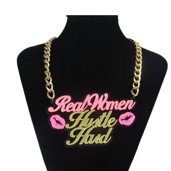 statement hiphop acrylic pendants necklaces for women stage show nightclub fluorescent letters real women mouth fashion jewelry, Silver
statement hiphop acrylic pendants necklaces for women stage show nightclub fluorescent letters real women mouth fashion jewelry, Silver