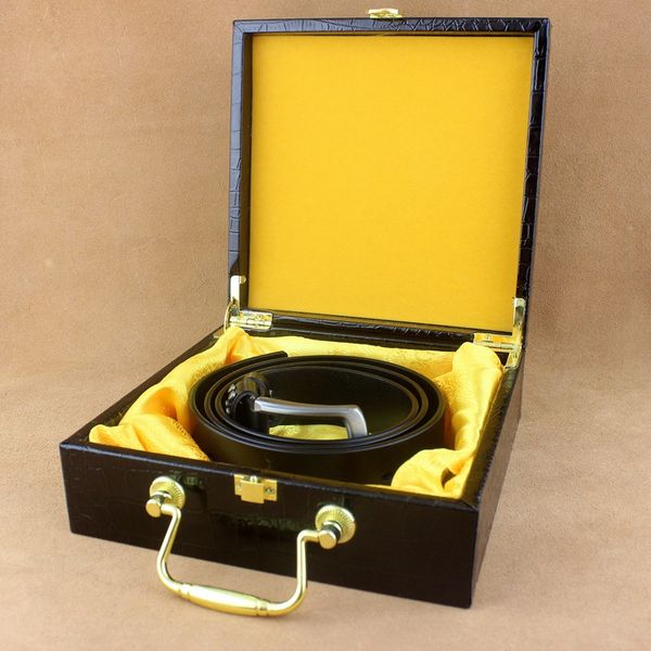 High-Grade Leather Belt Leather Black Crocodile Leather Quality Portable Gift Box Clamshell Box Spot Boutique
High-Grade Leather Belt Leather Black Crocodile Leather Quality Portable Gift Box Clamshell Box Spot Boutique