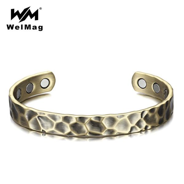 welmag vintage bangles accessories open adjustable magnetic bio bracelets for women bangle antique bronze plated copper femme, Black
welmag vintage bangles accessories open adjustable magnetic bio bracelets for women bangle antique bronze plated copper femme, Black