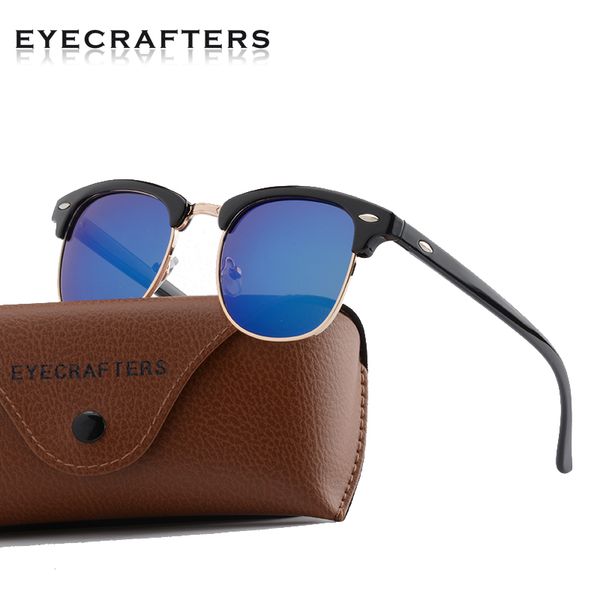 half frame polarized sunglasses men women retro semi rimless rimmed rivet glasses uv400 metal frame brand design sun glasses, White;black
half frame polarized sunglasses men women retro semi rimless rimmed rivet glasses uv400 metal frame brand design sun glasses, White;black