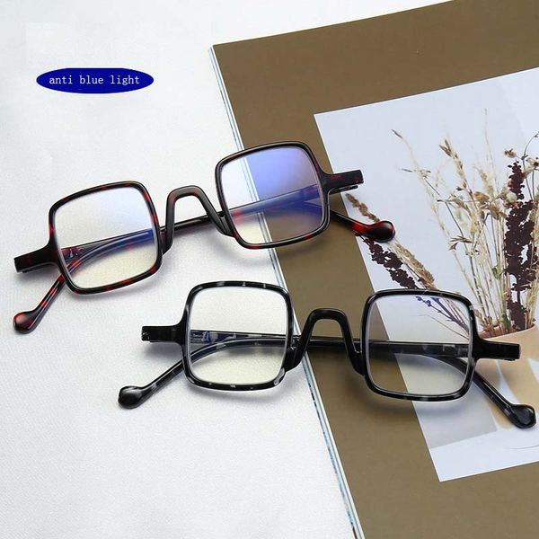 new anti blue light glasses women square frame eyewear men retro reading glasses 16g comfortable presbyopic, White;black
new anti blue light glasses women square frame eyewear men retro reading glasses 16g comfortable presbyopic, White;black
