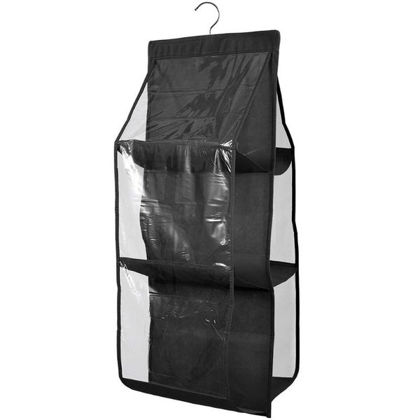storage boxes & bins hanging perspective dustproof double-sided six-layer bag bags rack
storage boxes & bins hanging perspective dustproof double-sided six-layer bag bags rack
