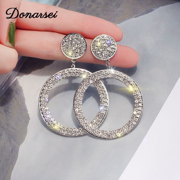 donarsei fashion geometric crystal earrings for women korea rhinestone bling drop dangle earrings party, Silver
donarsei fashion geometric crystal earrings for women korea rhinestone bling drop dangle earrings party, Silver