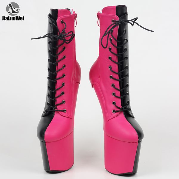 boots lace up ankle exotic pole dance stripper young trend fashion color matching shoes, Black
boots lace up ankle exotic pole dance stripper young trend fashion color matching shoes, Black