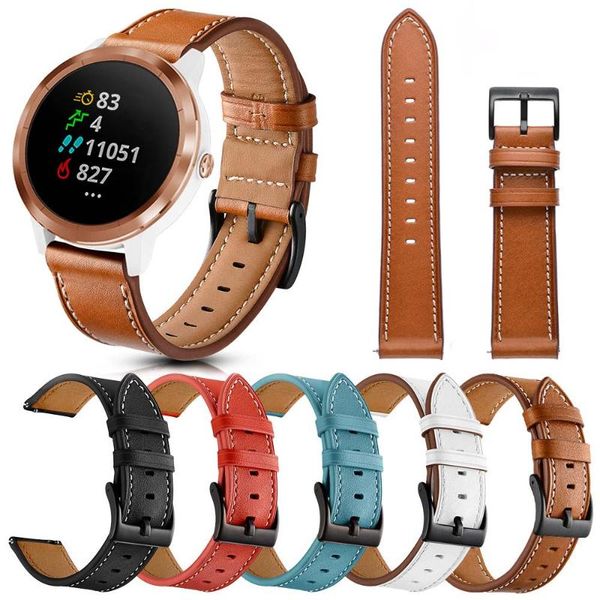 watch bands classic suture 20mm leather strap for garmin band vivoactive 3/vivomove hr/venu/forerunner 245/645 bracelet wristband belt, Black;brown
watch bands classic suture 20mm leather strap for garmin band vivoactive 3/vivomove hr/venu/forerunner 245/645 bracelet wristband belt, Black;brown