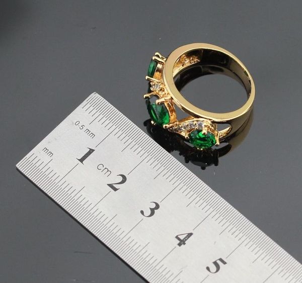 wpaitkys green stones gold color jewelry sets for women party bracelet long earrings necklace pendant rings gift003, Black
wpaitkys green stones gold color jewelry sets for women party bracelet long earrings necklace pendant rings gift003, Black