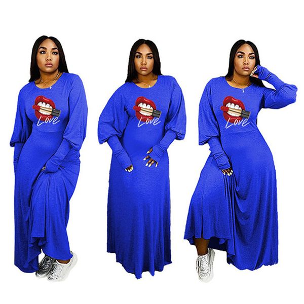длинные рукава мода solid color plus размер дамы платье sexy lips pattern printed длинные платья осень дизайнер женский одежда, Black;gray
длинные рукава мода solid color plus размер дамы платье sexy lips pattern printed длинные платья осень дизайнер женский одежда, Black;gray
