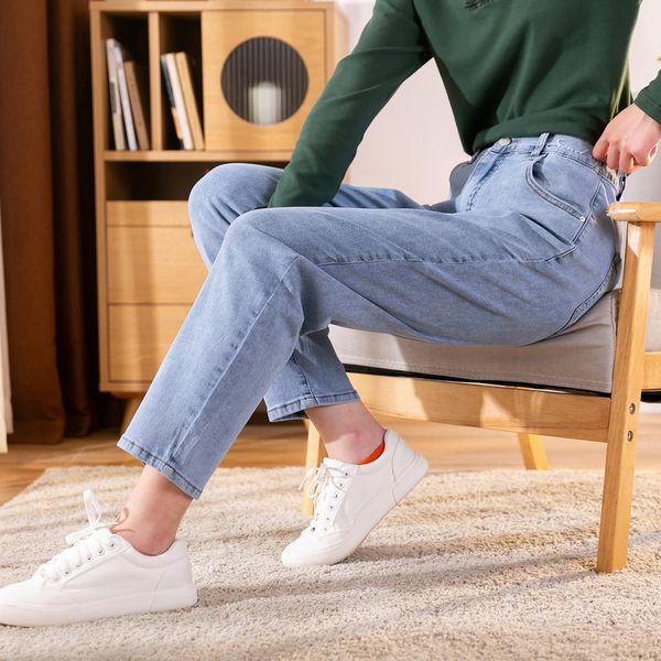 women's jeans fast fish light blue autumn straight loose all-match cropped pants casual
women's jeans fast fish light blue autumn straight loose all-match cropped pants casual