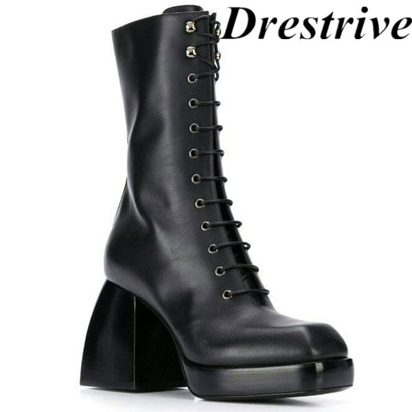 drestrive 2020 new arrival black cow leather winter women ankle boots platform thick heels cross tied size 43 zipper round toe
drestrive 2020 new arrival black cow leather winter women ankle boots platform thick heels cross tied size 43 zipper round toe