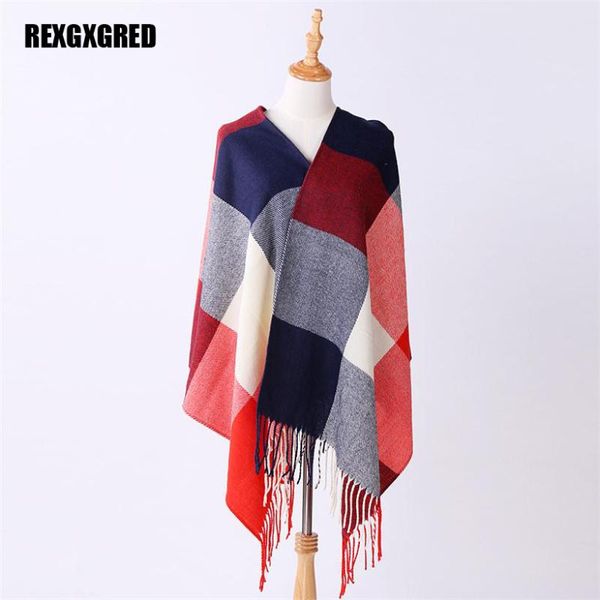 scarves fashion women winter scarf for and shawl warm female plaid, Blue;gray 
scarves fashion women winter scarf for and shawl warm female plaid, Blue;gray