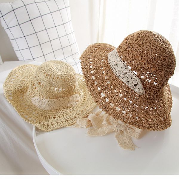 h7452 straw sun hat lady summer large eave lace strap foldable sun protection cap seaside sunshade sunscreen anti-uv women hats, Blue;gray
h7452 straw sun hat lady summer large eave lace strap foldable sun protection cap seaside sunshade sunscreen anti-uv women hats, Blue;gray