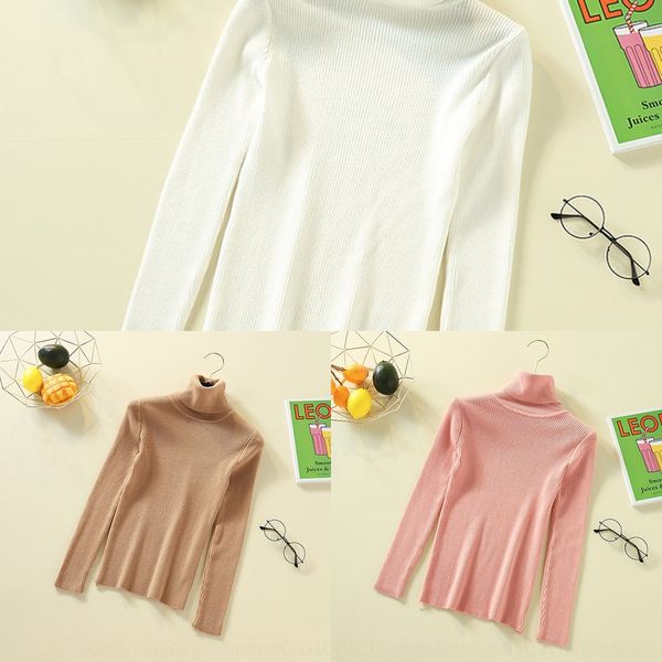 autumn and winter base shirt 2019 women's korean style pullover high collar pullover slim fit long sleeve sweater cvnzd, White;black
autumn and winter base shirt 2019 women's korean style pullover high collar pullover slim fit long sleeve sweater cvnzd, White;black