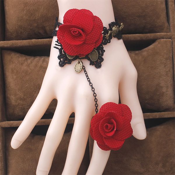 charm bracelets bohemia steampunk black lace rose vintage flower gothic butterfly bracelet lady jewelry 1pcs, Golden;silver
charm bracelets bohemia steampunk black lace rose vintage flower gothic butterfly bracelet lady jewelry 1pcs, Golden;silver