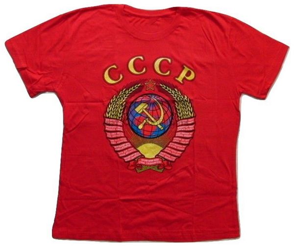 ussr cccp coat of arms new russian t-shirt tshirt printing tee shirt