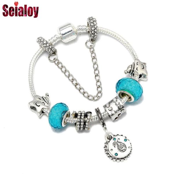seialoy fashion shiny college portra charm bracelets for women men original blue crystal snake star beaded bracelet jewelry gift, Golden;silver
seialoy fashion shiny college portra charm bracelets for women men original blue crystal snake star beaded bracelet jewelry gift, Golden;silver