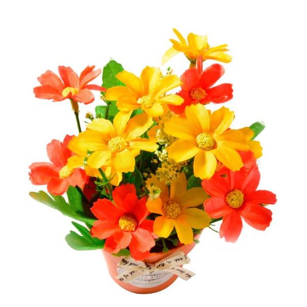chrysanthemum fake flower with plastic vase bonsai artificial flowers for wedding party garden farmhouse decoration fake flower
chrysanthemum fake flower with plastic vase bonsai artificial flowers for wedding party garden farmhouse decoration fake flower