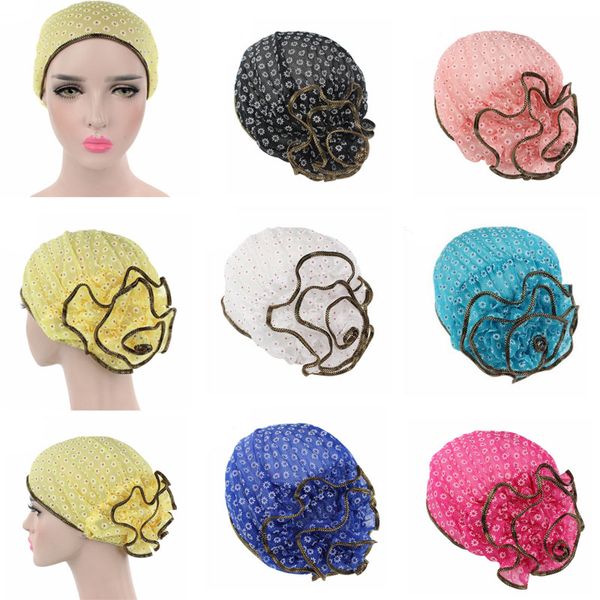 lnrrabc women's fashion muslim lace header cap flower bonnet chemo cap turban scarf hats & caps women headdress accessories, Blue;gray
lnrrabc women's fashion muslim lace header cap flower bonnet chemo cap turban scarf hats & caps women headdress accessories, Blue;gray