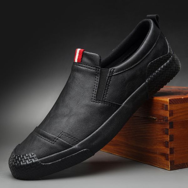 design trend shoes fashion men leather shoes slip-on leather casual soft moccasins comfortable flat men cool loafers, Black
design trend shoes fashion men leather shoes slip-on leather casual soft moccasins comfortable flat men cool loafers, Black