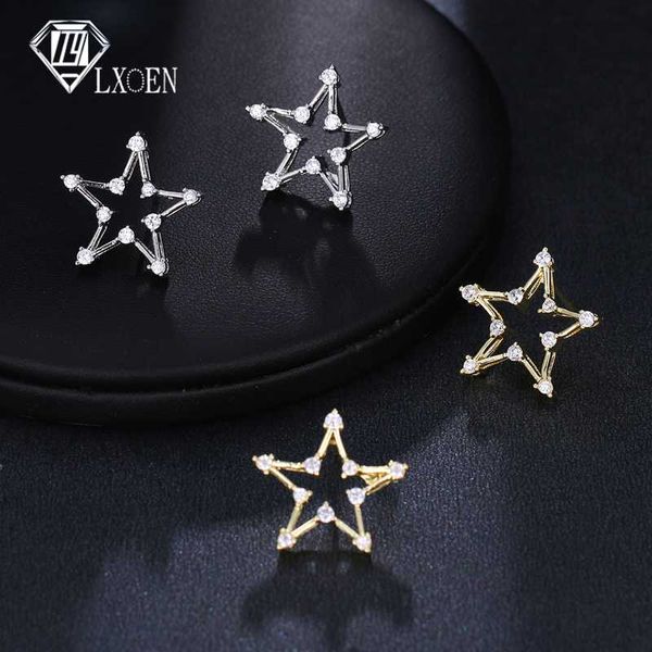 stud lxoen crystal trendy star women earrings with hallow zirconia party wedding jewelry accessories gifts, Golden;silver
stud lxoen crystal trendy star women earrings with hallow zirconia party wedding jewelry accessories gifts, Golden;silver