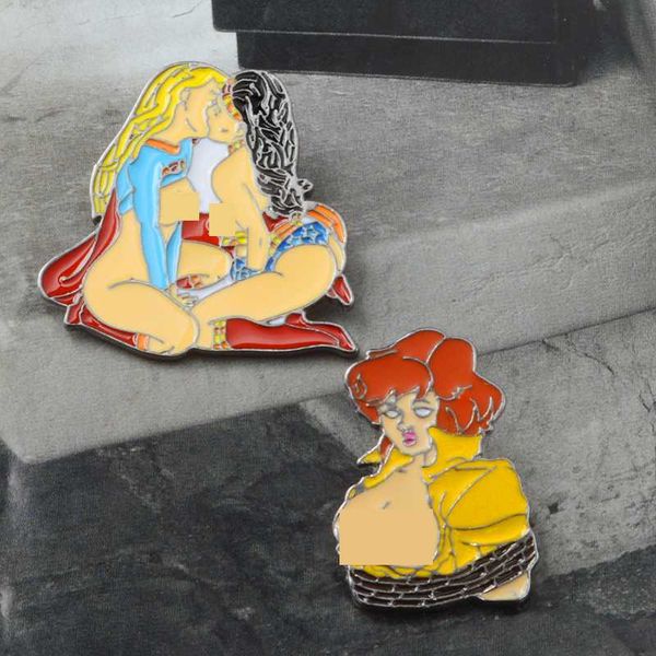 beautiful gay love supergirl kissing april o'neil brooch express yourself jackets collar lapel pin jewelry, Gray
beautiful gay love supergirl kissing april o'neil brooch express yourself jackets collar lapel pin jewelry, Gray