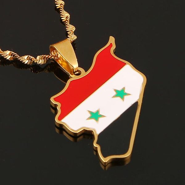 stainless steel enamel syria map flag pendant necklaces fashion syrians map charm jewelry, Silver
stainless steel enamel syria map flag pendant necklaces fashion syrians map charm jewelry, Silver