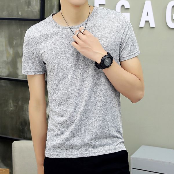 cotton loose summer round neck men's casual bottoming shirt pure white cotton solid color white, White;black
cotton loose summer round neck men's casual bottoming shirt pure white cotton solid color white, White;black