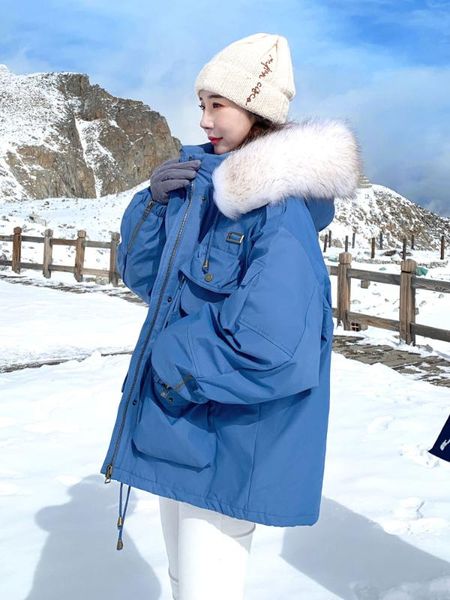 women's down & parkas 2021 women winter real natural raccoon fur collar coat white duck lady thick warm hooded safari style jackets s62, Black
women's down & parkas 2021 women winter real natural raccoon fur collar coat white duck lady thick warm hooded safari style jackets s62, Black